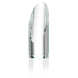 View a larger, more detailed picture of the Pinnacle Crystal Cylinder Award - 7 