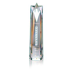 View a larger, more detailed picture of the Soaring Star Crystal Tower Award - 14 