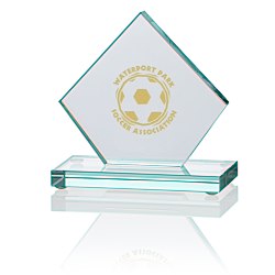 View a larger, more detailed picture of the Diamond Jade Glass Award - 4 