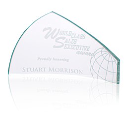 View a larger, more detailed picture of the Pennant Starfire Glass Award - 4 