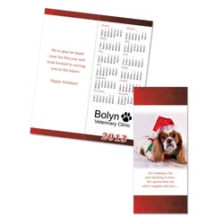 View a larger, more detailed picture of the Greet n Keep Calendar Card - Christmas Puppy