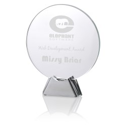 View a larger, more detailed picture of the Talent Glass Award - Circle