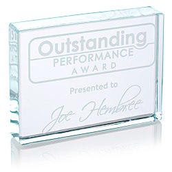 View a larger, more detailed picture of the Landscaped Starfire Glass Paperweight