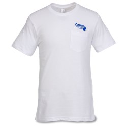 View a larger, more detailed picture of the Canvas Jersey Pocket T-Shirt - White