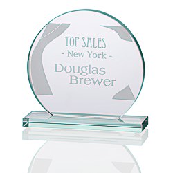 View a larger, more detailed picture of the Orbit Jade Glass Award - 6 