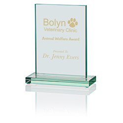 View a larger, more detailed picture of the Panel Jade Glass Award - 6 