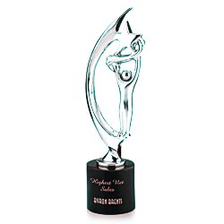 View a larger, more detailed picture of the Showstopper Cast Metal Achievement Award - 14 - Chrome