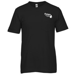 View a larger, more detailed picture of the Canvas Jersey Pocket T-Shirt - Colors
