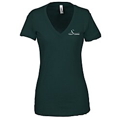 View a larger, more detailed picture of the Bella Tri-Blend Deep V-Neck T-Shirt - Ladies 