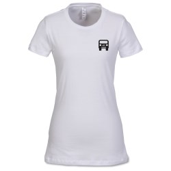 View a larger, more detailed picture of the Bella Made in the USA Favorite Tee - Ladies - White