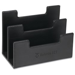 View a larger, more detailed picture of the Insight Leather Desk Sorter - Closeout