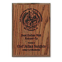 View a larger, more detailed picture of the Simulated Oak Plaque - 7 