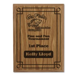 View a larger, more detailed picture of the Simulated Oak Plaque - 12 