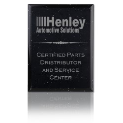 View a larger, more detailed picture of the Black Cultured Granite Plaque - 15 