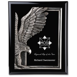 View a larger, more detailed picture of the Majestic Eagle Plaque - 13 - Black