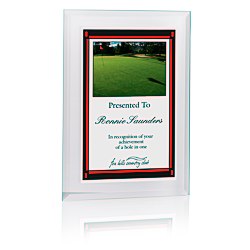 View a larger, more detailed picture of the Glass Plaque w Digital Print - 7 