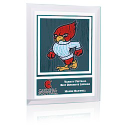 View a larger, more detailed picture of the Glass Plaque w Digital Print - 10 