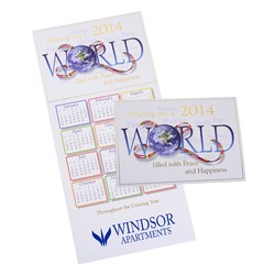View a larger, more detailed picture of the World Filled with Peace Calendar Greeting Card