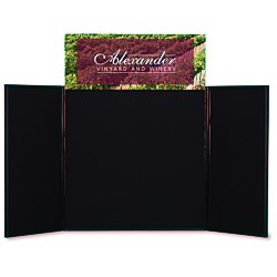 View a larger, more detailed picture of the Briefcase Tabletop Display w Rectangular Header - 32 x 64 