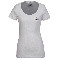 View a larger, more detailed picture of the Next Level Tri-Blend Scoop Tee - Ladies - White