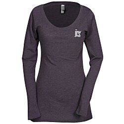 View a larger, more detailed picture of the Next Level Tri-Blend LS Scoop Tee - Ladies - Colors