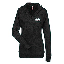 View a larger, more detailed picture of the Next Level Burnout Hoodie - Ladies 