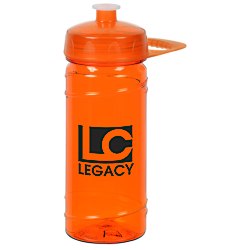 View a larger, more detailed picture of the PolySure Cyclone Sport Bottle w Handle -16 oz - Translucent