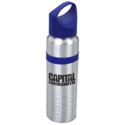 View a larger, more detailed picture of the Aluminum Sport Tumbler with Silicone Grip -24 oz - Closeout