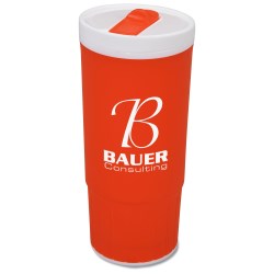 View a larger, more detailed picture of the Double Wall Plastic Tumbler - 20 oz - Closeout