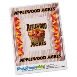 View a larger, more detailed picture of the Removable Picture Frame Decal - 2 x 3 - Woodgrain