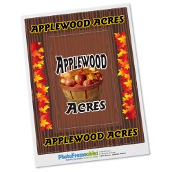 View a larger, more detailed picture of the Removable Picture Frame Decal - 4 x 6 - Woodgrain