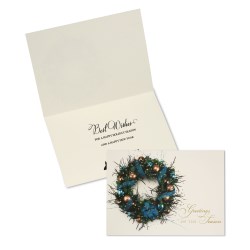 View a larger, more detailed picture of the Ribbon & Wreath Greeting Card
