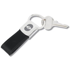 View a larger, more detailed picture of the Terra Leather Key Ring - Closeout