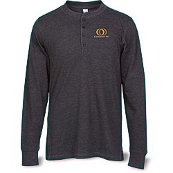 View a larger, more detailed picture of the Canvas Long Sleeve Henley