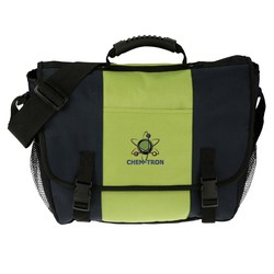 View a larger, more detailed picture of the 4imprint Messenger Bag - Embroidered - Closeout