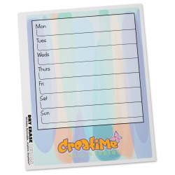 View a larger, more detailed picture of the Removable Memo Board Sticker - Weekly - Watercolor