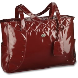View a larger, more detailed picture of the Nicole Quilted Checkpoint-Friendly Laptop Tote