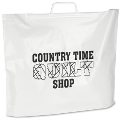 View a larger, more detailed picture of the Rigid Snap Handle Plastic Bag - 14 x 17 