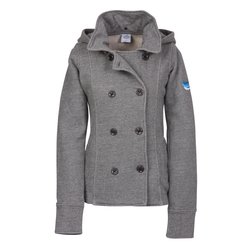 View a larger, more detailed picture of the Independent Trading Co Fleece Pea Coat - Ladies 