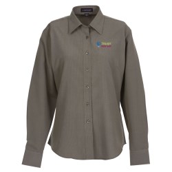 View a larger, more detailed picture of the Parsons Mini Houndstooth EZ-Care Shirt - Ladies 