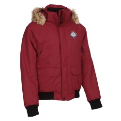 View a larger, more detailed picture of the Hutton Insulated Hooded Bomber Jacket - Men s