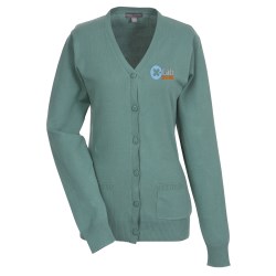 View a larger, more detailed picture of the Narenta V-Neck Cardigan Sweater - Ladies 