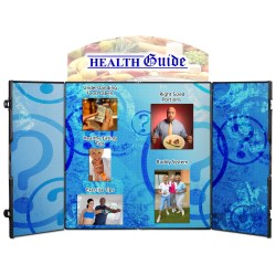 View a larger, more detailed picture of the Double Fold Tabletop Display - 6 - Full Color