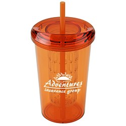 View a larger, more detailed picture of the Tutti Frutti Infuser Tumbler w Straw - 20 oz 