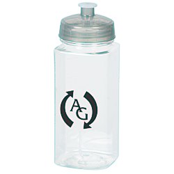 View a larger, more detailed picture of the Clear Impact Squared-Up Sport Bottle - 24 oz 