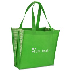 View a larger, more detailed picture of the Non-Woven Peek-A-Boo Tote - Closeout