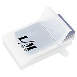 View a larger, more detailed picture of the Flip Top Business Card Holder