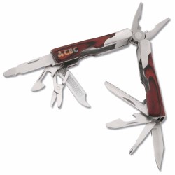 View a larger, more detailed picture of the Griffin Wood Handle Multi-function Mini Tool - Closeout