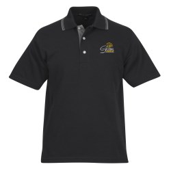 View a larger, more detailed picture of the Rapid Dry Baby Pique Tipped Polo - Men s