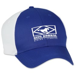 View a larger, more detailed picture of the Two-Tone Polyester Cap - Transfer